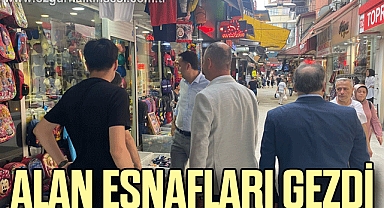 Başkan Alan, Fevzipaşa Caddesi'nde esnafları gezdi