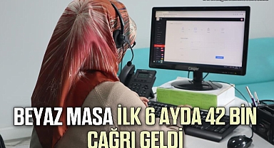 Beyaz masa ilk 6 ayda 42 bin çağrı geldi