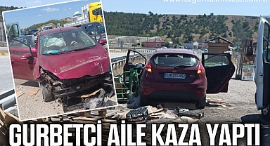 D100’de gurbetçi ailenin bulunduğu otomobil bariyerlere çarptı: 2 yaralı