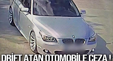 Drift atan otomobile 20 bin lira ceza