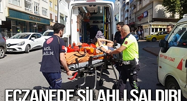  Eczanede silahlı saldırıya uğradı