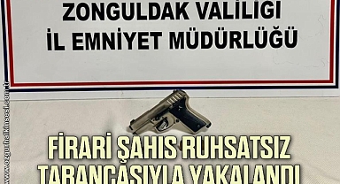 Firari şahıs ruhsatsız tabancasıyla yakalandı