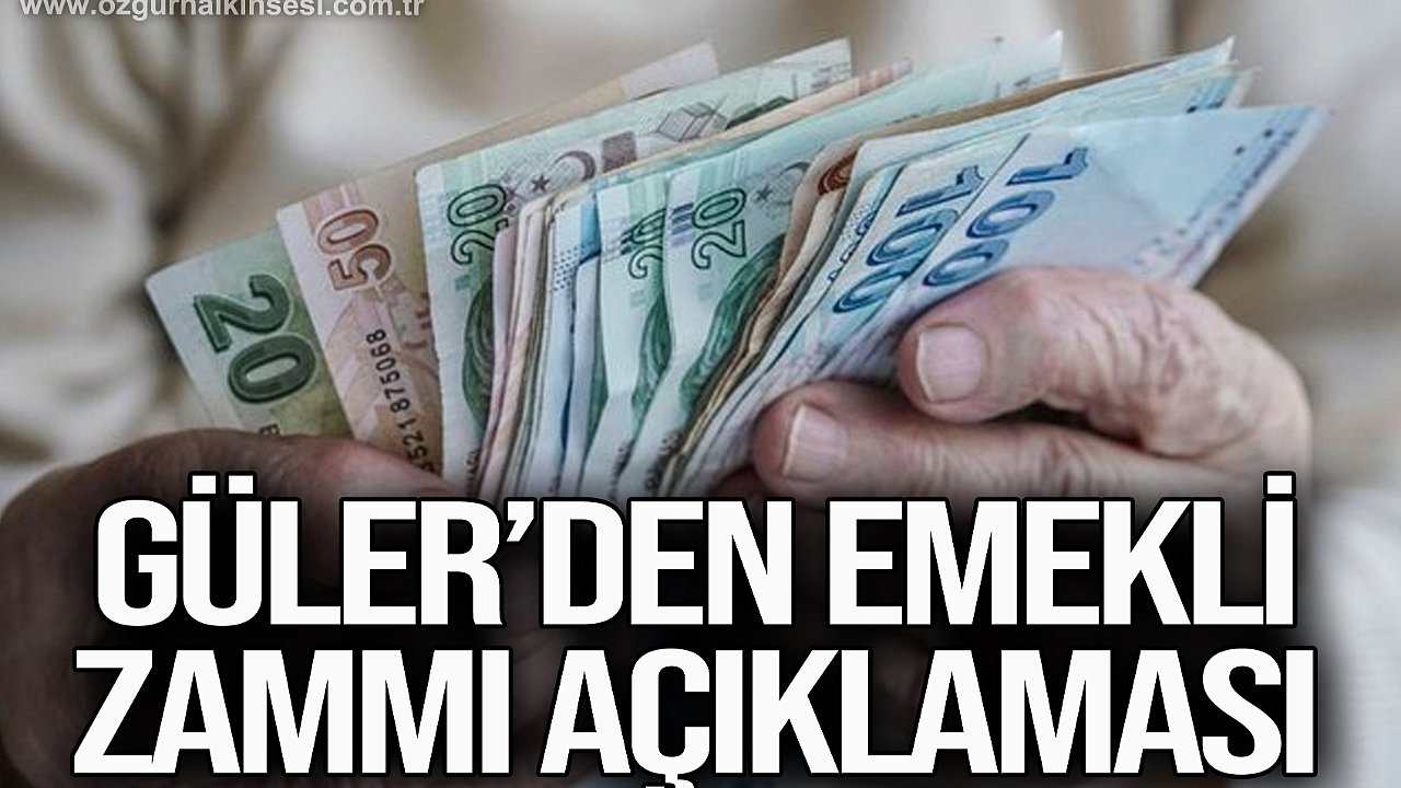 Güler'den emekli zammı açıklaması