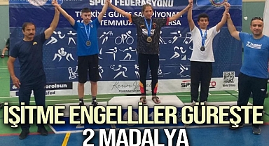 İşitme engelliler güreşte 2 madalya