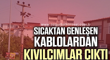 Kablolardan çıkan kıvılcımlar paniğe neden oldu