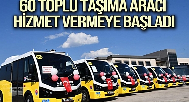 Karabük'te 60 toplu taşıma aracı hizmet vermeye başladı