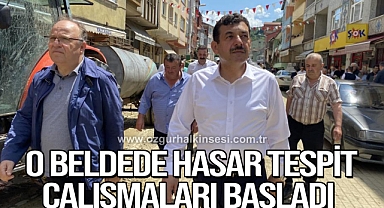 Karapınar beldesinde hasar tespit çalışmaları başladı