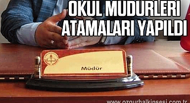 Kdz. Ereğli'de okul müdürleri atamaları yapıldı