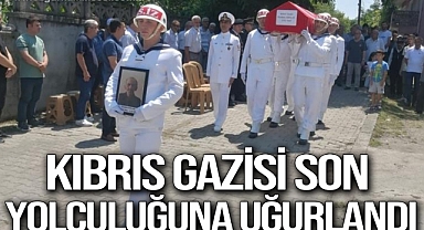 Kıbrıs Gazisi İsmail Arslan son yolculuğuna uğurlandı