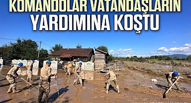 Komandolar vatandaşların yardımına koştu