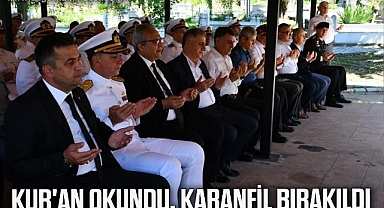 Kur'an okundu, karanfil bırakıldı