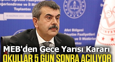MEB'den gece yarısı kararı