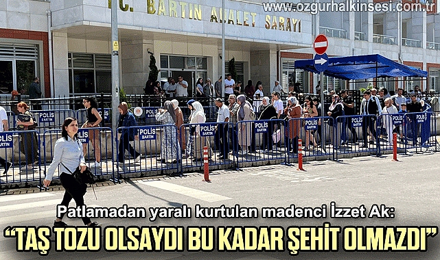 Patlamadan yaralı kurtulan madenci İzzet Ak: “Taş tozu olsaydı bu kadar şehit olmazdı”