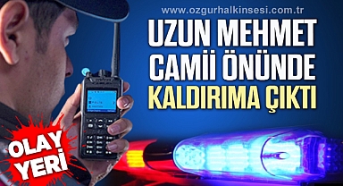 UZUN MEHMET CAMİİ ÖNÜNDE KALDIRIMA ÇIKTI