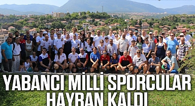  Yabancı milli sporcular Safranbolu’ya hayran kaldı