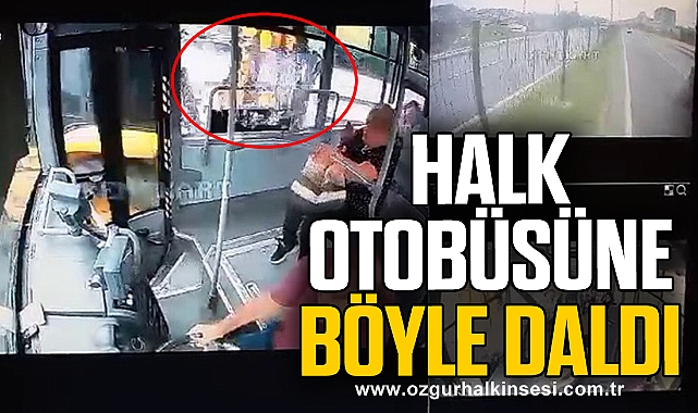 7 kişinin yaralandığı kaza anı araç kamerasına yansıdı