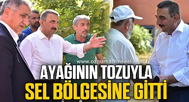 AYAĞININ TOZUYLA SEL BÖLGESİNE GİTTİ