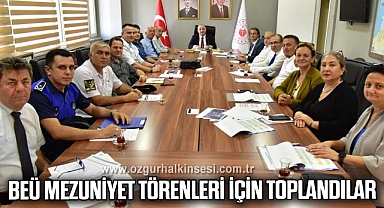 BEÜ Mezuniyet Törenleri İçin toplandılar