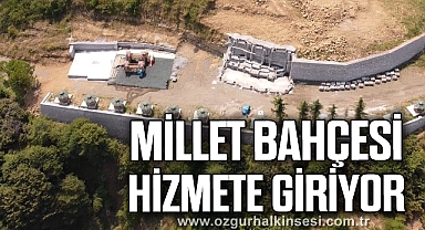 Gülüç Millet bahçesi hizmete giriyor
