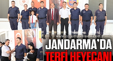 Jandarma'da terfi heyecanı