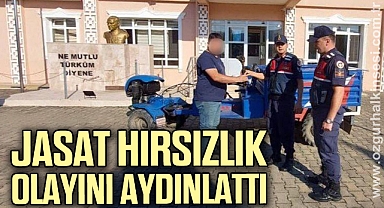 JASAT HIRSIZLIK OLAYINI AYDINLATTI