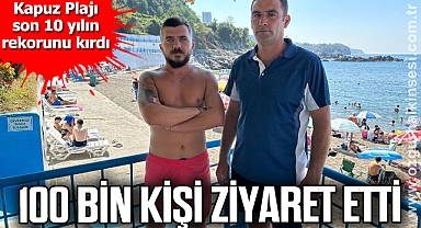 Kapuz Plajı son 10 yılın rekorunu kırdı, 100 bin kişi ziyaret etti