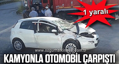 Kdz. Ereğli’de kamyonla otomobil çarpıştı: 1 yaralı