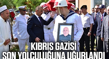 Kıbrıs Gazisi son yolculuğuna uğurlandı