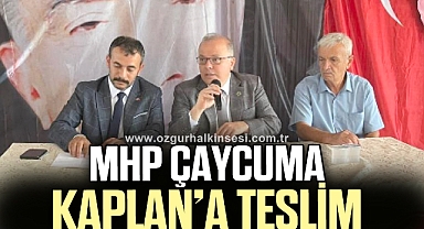 MHP ÇAYCUMA KAPLAN’A TESLİM