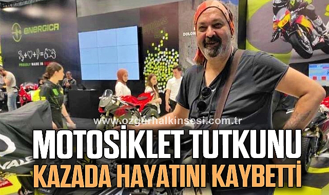 Motosiklet tutkunu kazada hayatını kaybetti