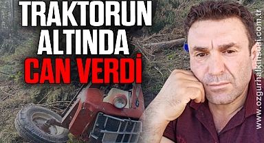 Orman işçisi traktörün altında kaldı
