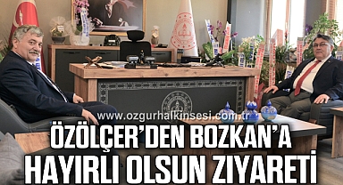 Özölçer’den Bozkan’a Hayırlı Olsun Ziyareti