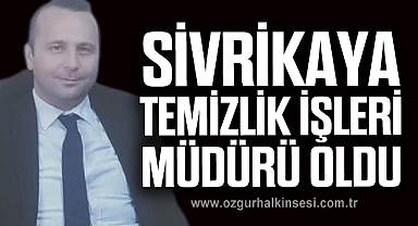 Sivrikaya, Kdz. Ereğli Belediyesi Temizlik İşleri Müdürü oldu