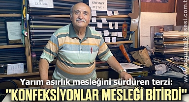 Yarım asırlık mesleğini sürdüren terzi: