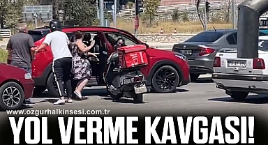 Yol verme kavgası!
