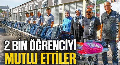 2 BİN ÖĞRENCİYİ MUTLU ETTİLER
