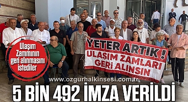 5 BİN 492 İMZA VERİLDİ