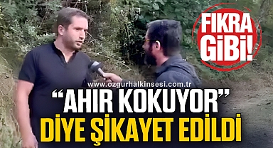 “AHIR KOKUYOR” DİYE ŞİKAYET EDİLDİ