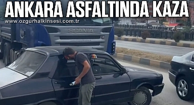 ANKARA ASFALTINDA KAZA