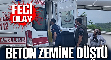 Balkondan düşen kadın hayatını kaybetti