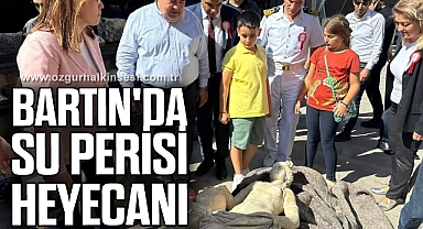 Bartın'da su perisi heyecanı