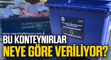 Bu konteynırlar neye göre veriliyor?