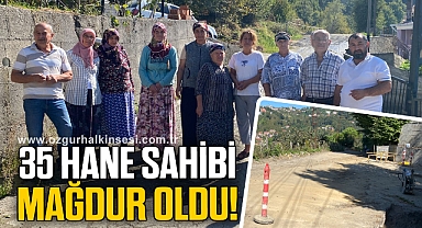 Doğalgaz hattı getirmeyen firmaya tepki