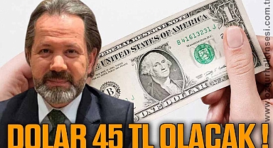 DOLAR 45 TL OLACAK!