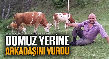 Domuz avında kazara arkadaşını vurdu: 1 ölü