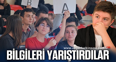GENÇLER BİLGİLERİ İLE YARIŞTI