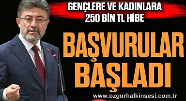 GENÇLERE VE KADINLARA 250 BİN TL HİBE