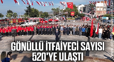 Gönüllü itfaiyeci sayısı 520'ye ulaştı