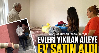 Hayırsever işadamından ev sürprizi
