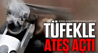 Husumetlilerine tüfekle ateş açtı